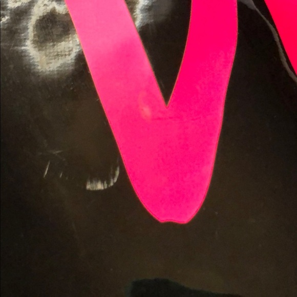 Victoria’s Secret shiny black vinyl bag - Picture 4 of 7